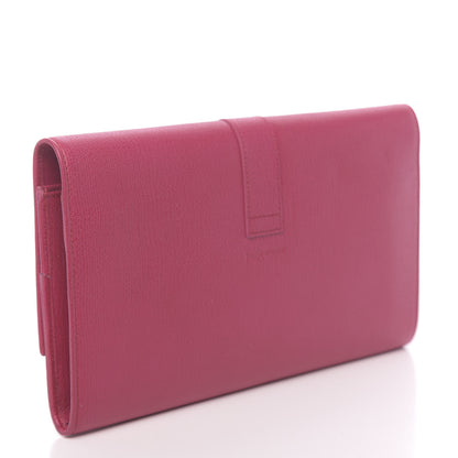 Saint Laurent Textured Calfskin Classic Y Document Case Clutch Fuchsia 3 of 10