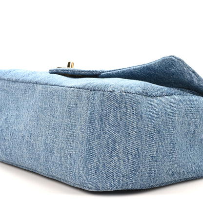 Chanel Denim Small Souplissimo Maxi Flap  Blue 5 of 10