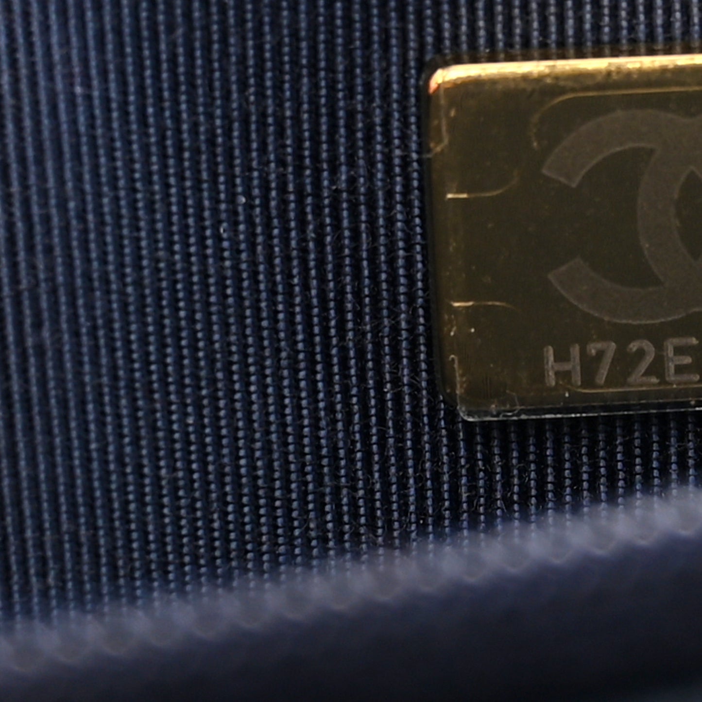 Caviar Quilted Wallet on Chain WOC Navy Blue