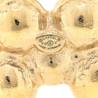 Chanel Pearl CC Brooch Gold Pearly White 3 of 3