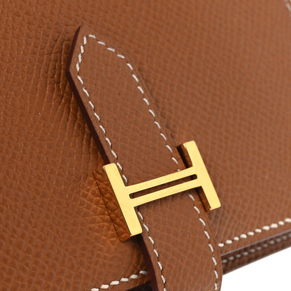 Hermes Epsom Bearn Compact Wallet Gold 8 of 8