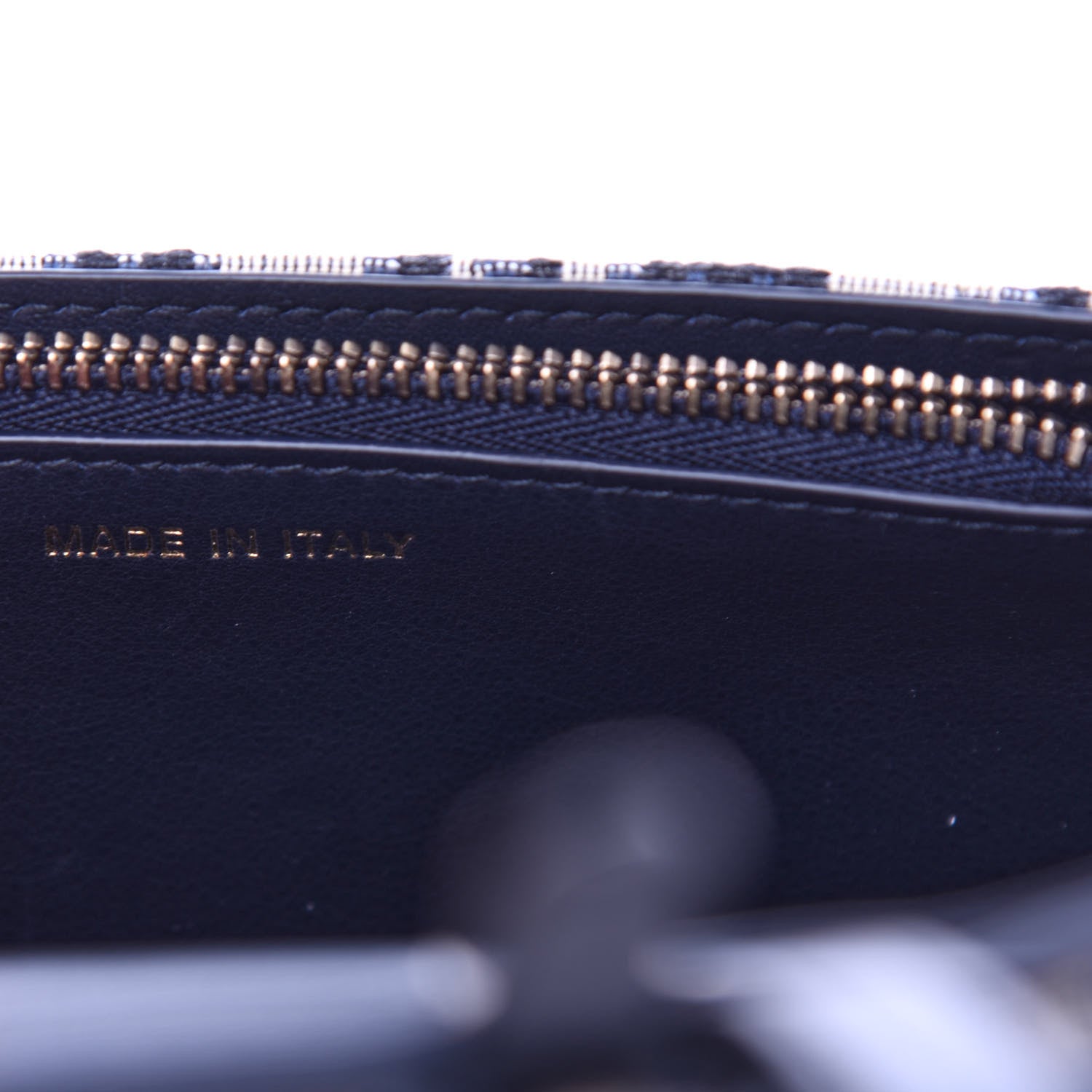 Christian Dior Oblique Saddle Belt Bag Blue 7 of 12