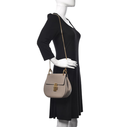 Chloe Grained Lambskin Drew Shoulder Bag Motty Grey 2 of 8