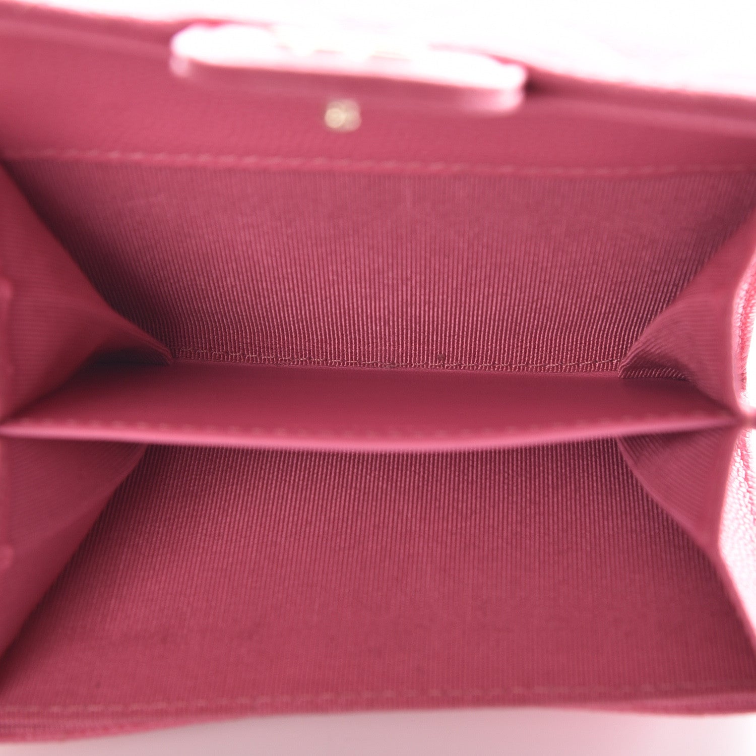 Chanel Caviar Quilted Flap Card Holder Wallet Pink 7 of 11