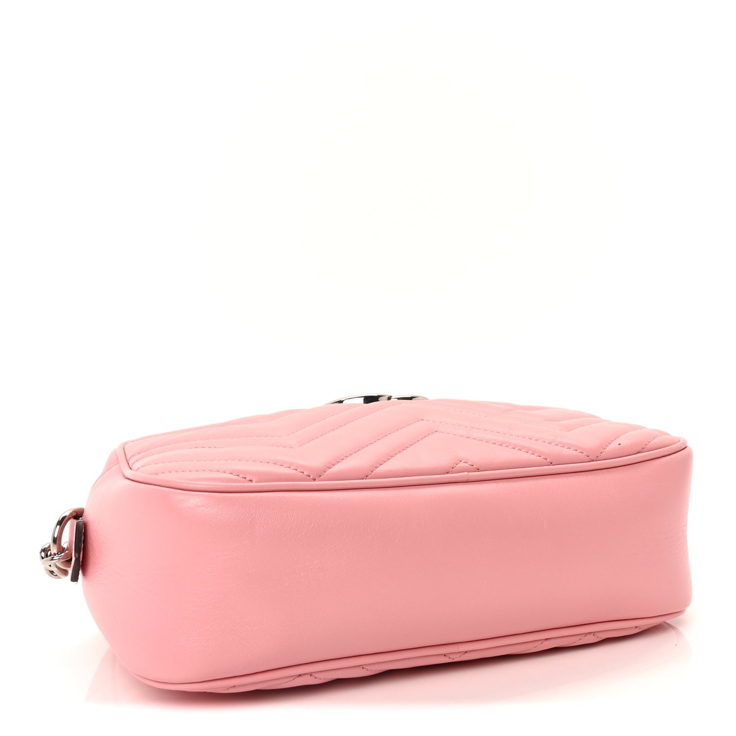 Gucci Calfskin Matelasse Small GG Marmont Chain Shoulder Bag Wild Rose 3 of 8