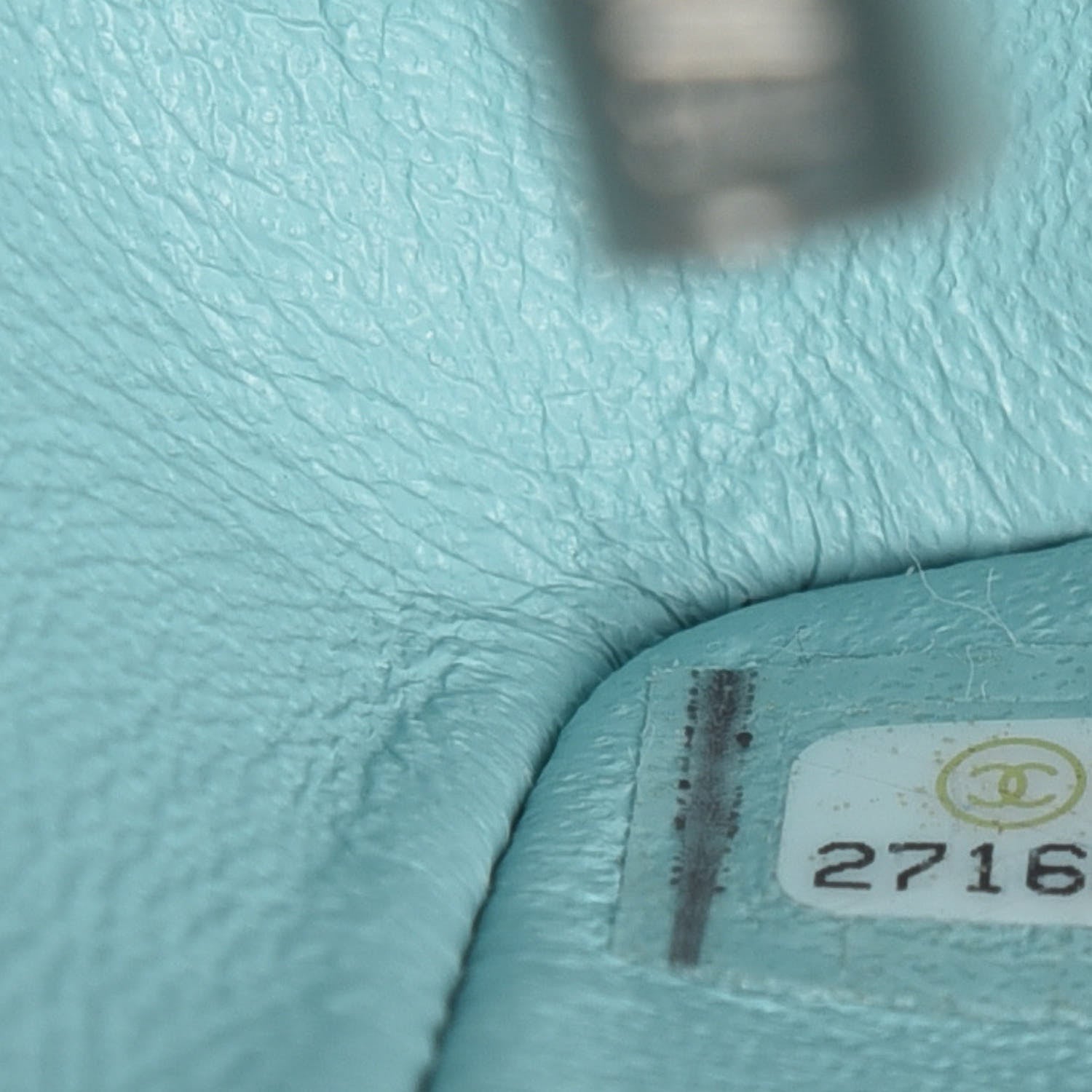 Chanel Lambskin Quilted Mini Rectangular Flap Light Blue 9 of 11