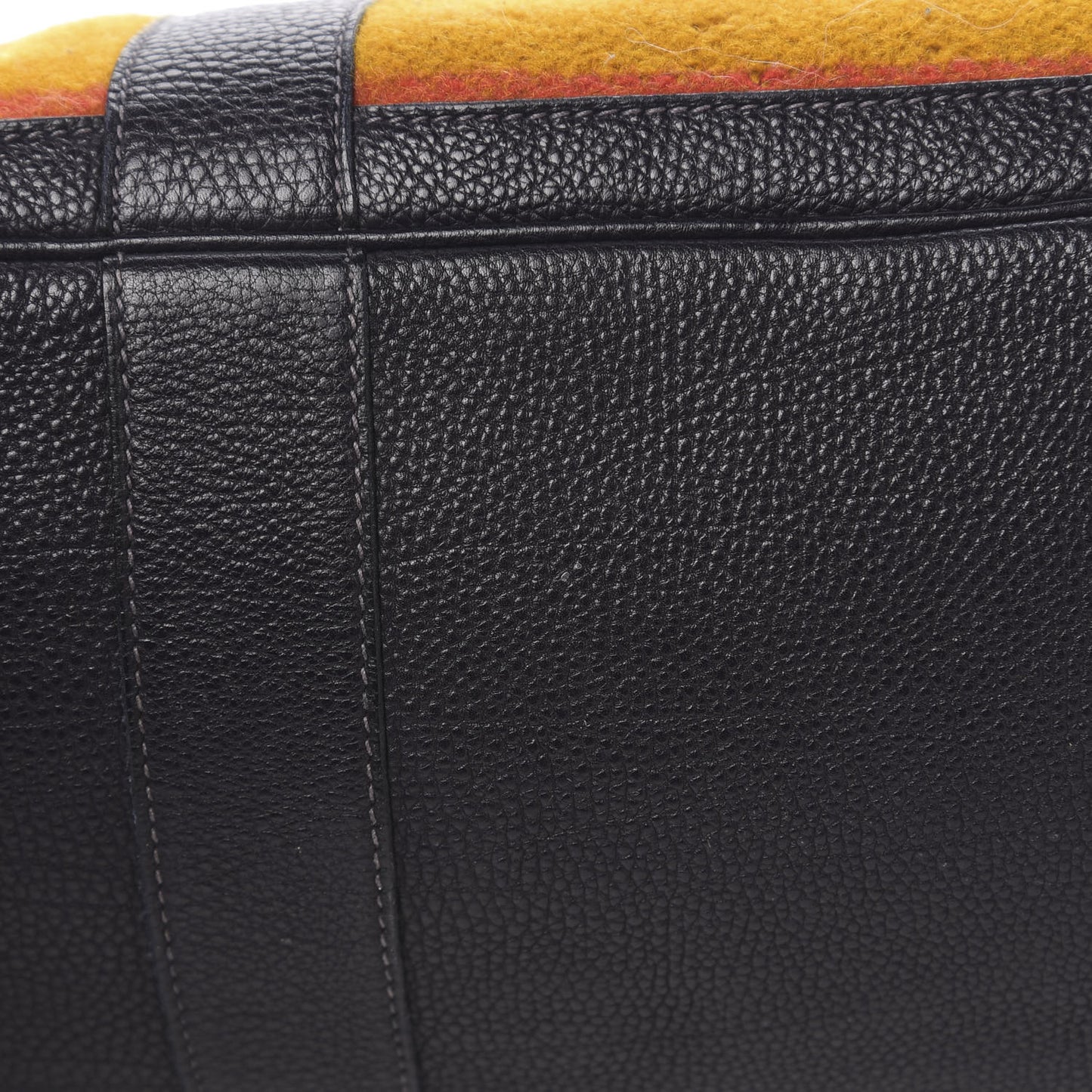 Wool Rocabar Garden Party Tote 36 MM Orange Black