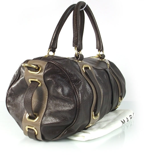 Marc Jacobs Leather TRISH Zip Bowler Chili 3 of 11