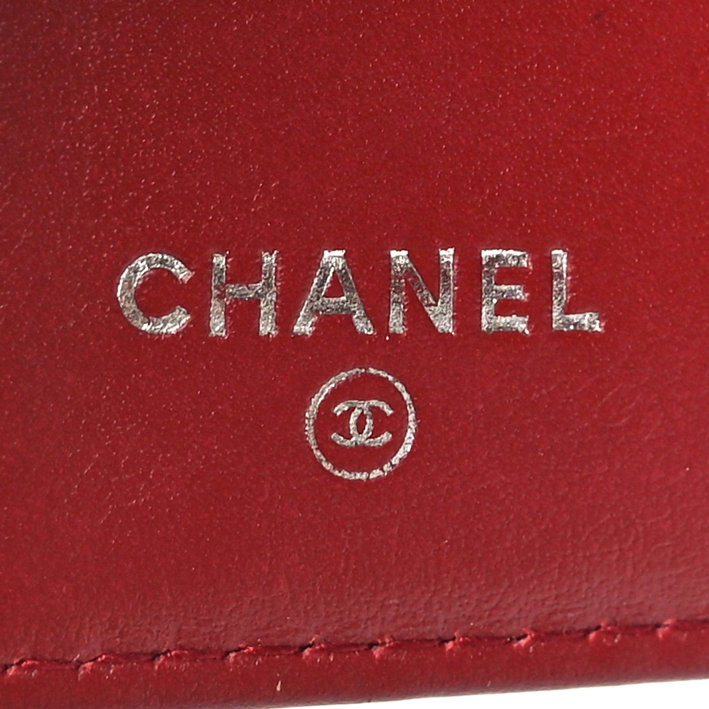 Caviar Chevron Quilted Boy Flap Wallet Red