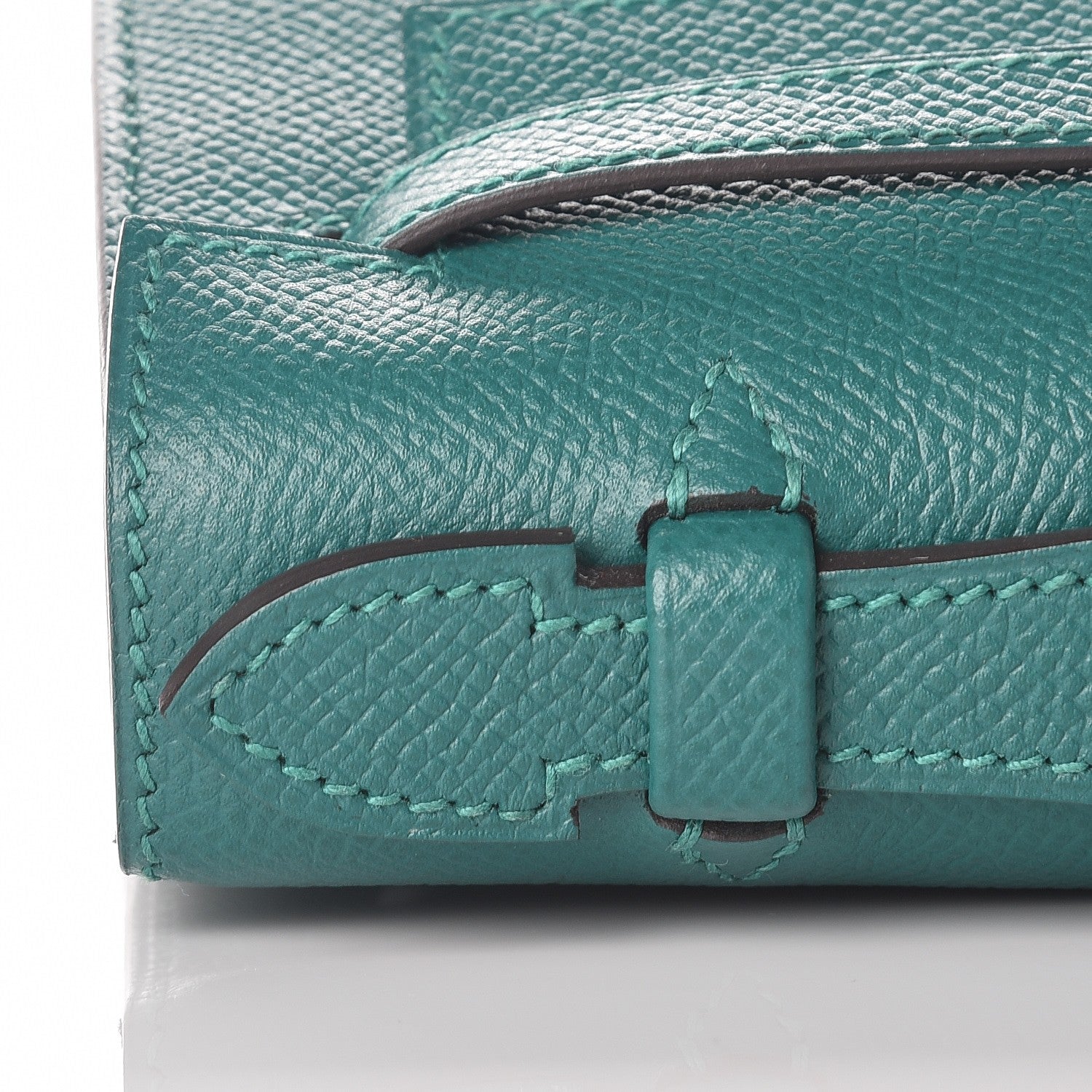 Hermes Epsom Kelly Pochette Clutch Malachite 20 of 24