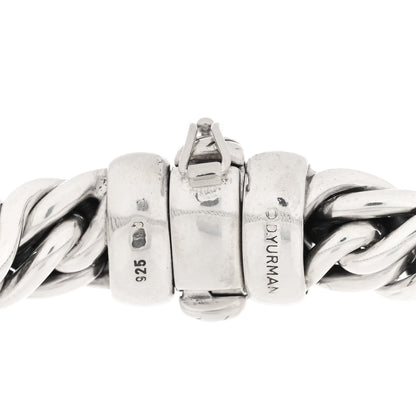 David Yurman Sterling Silver Diamond X Wheat Chain Bracelet 3 of 3