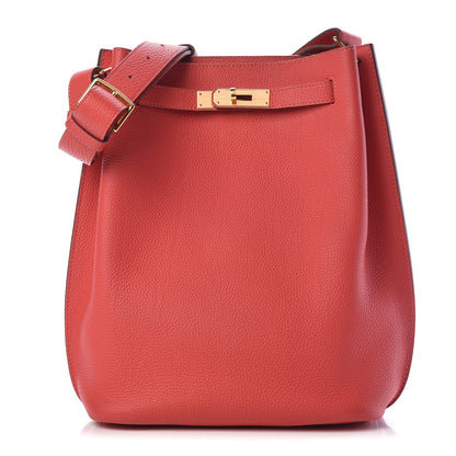 Hermes Togo So Kelly 22 Rouge Pivoine 1 of 12