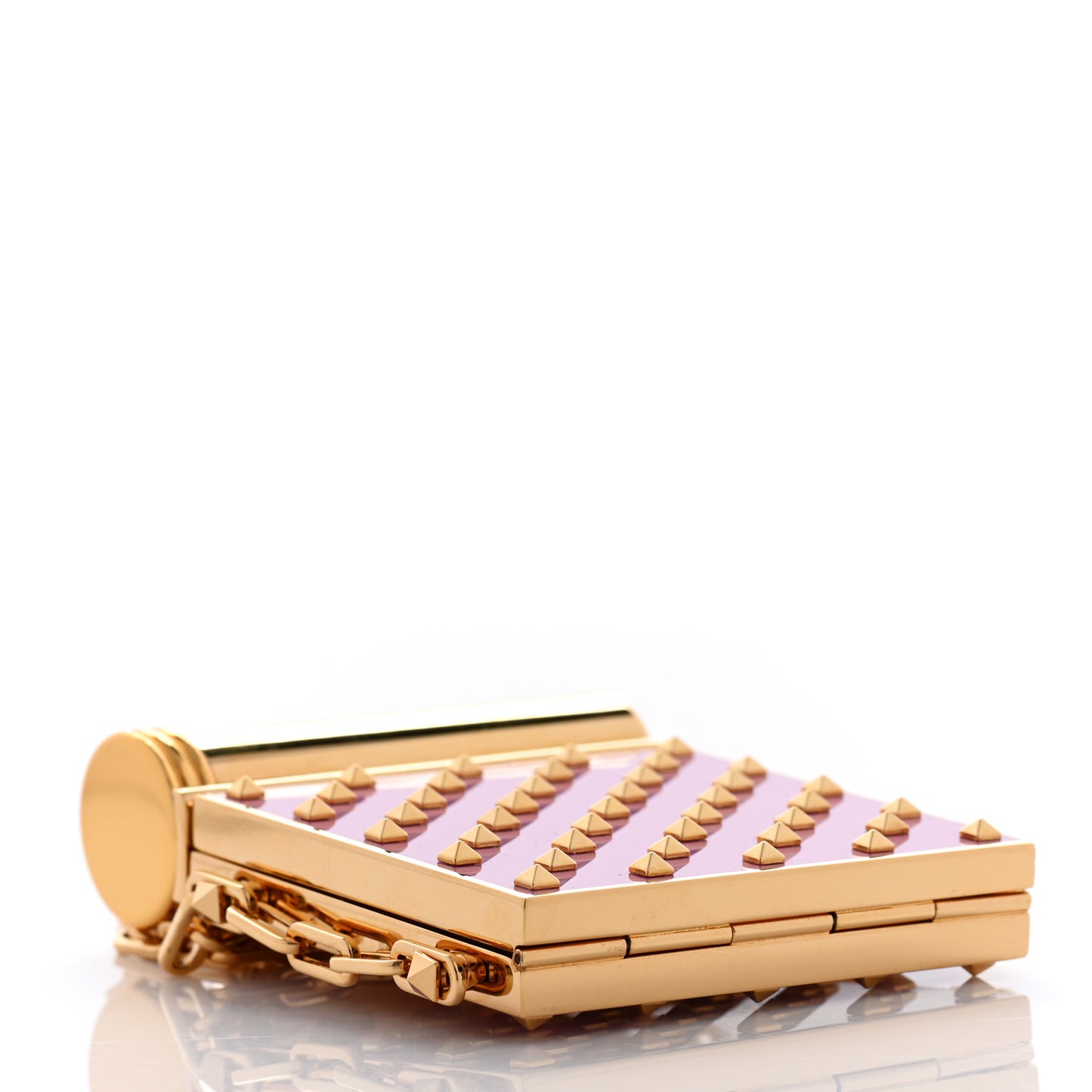 Rockstud Lipstick Holder Minaudiere Pink