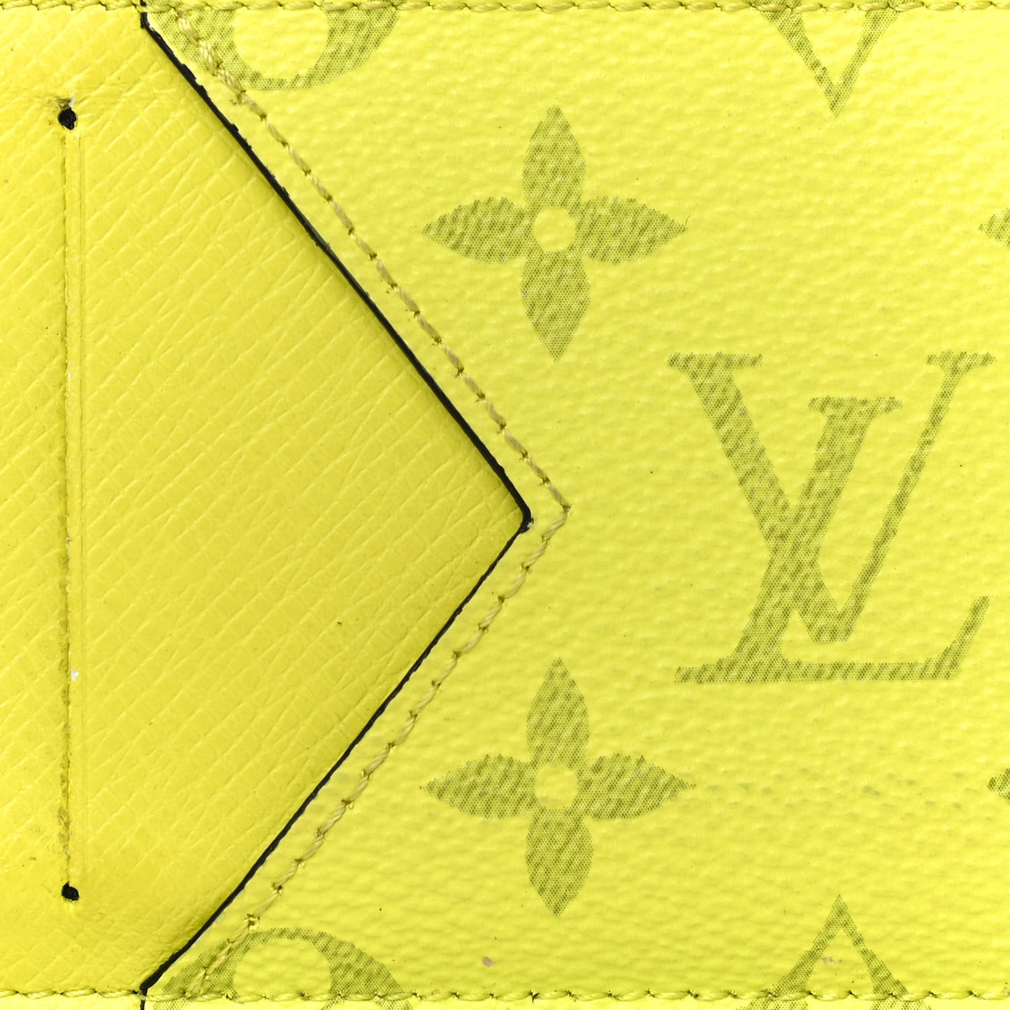 Monogram Taiga Coin Card Holder Yellow