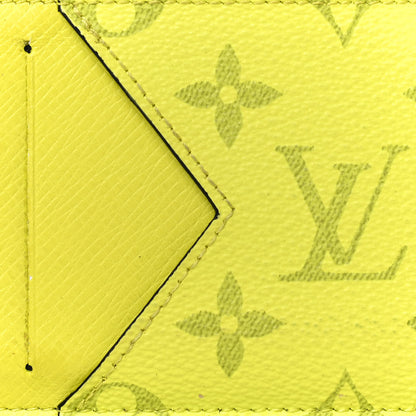 Louis Vuitton Monogram Taiga Coin Card Holder Yellow 7 of 11