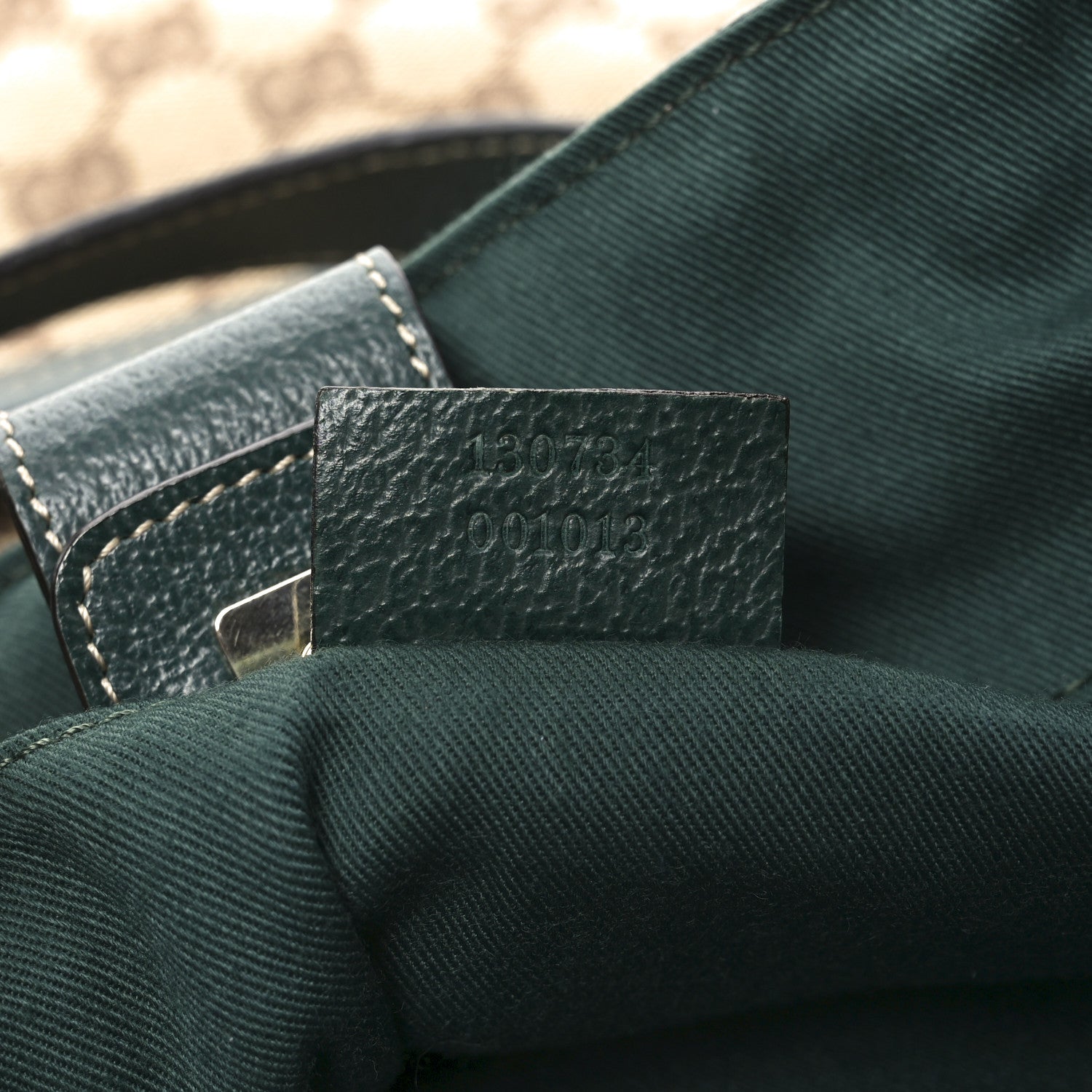 Gucci Monogram Medium Abbey Convertible Tote Green 7 of 10