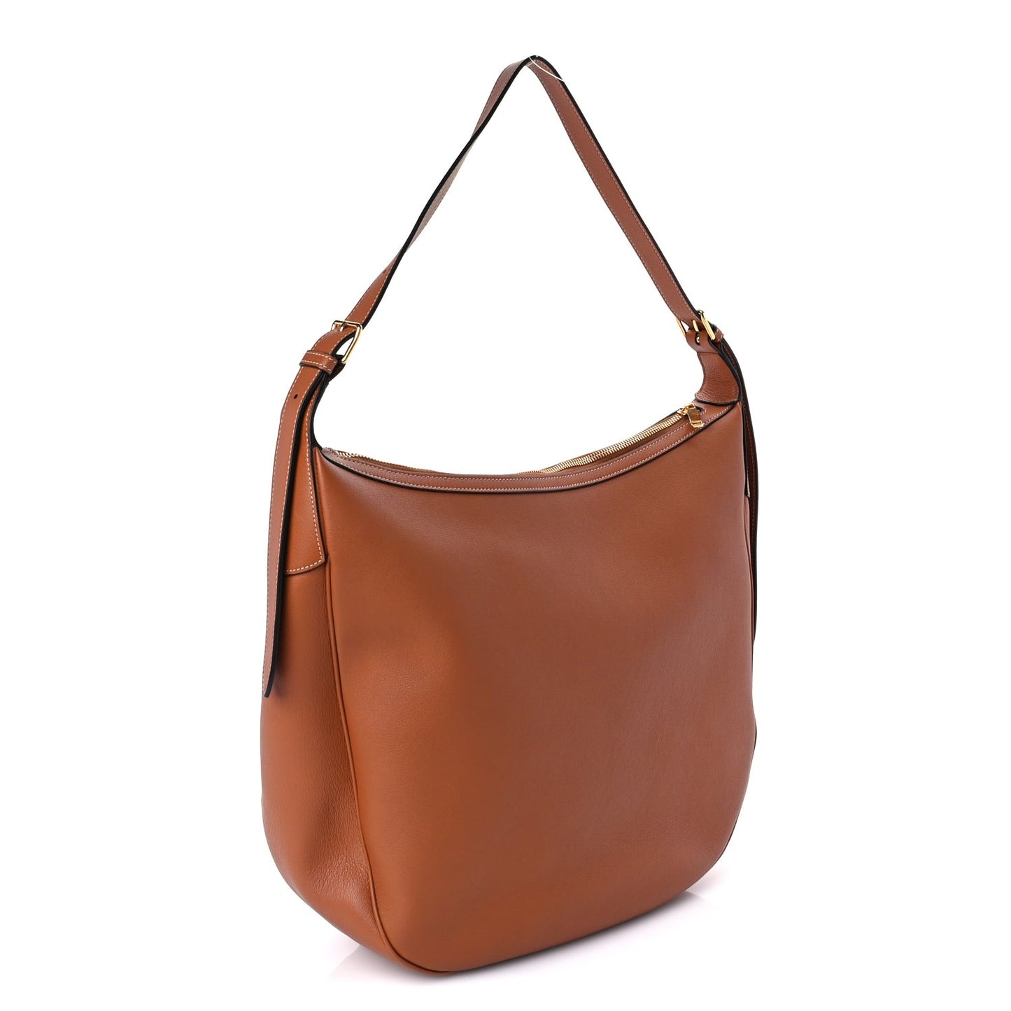 Supple Calfskin Large Triomphe Heloise Shoulder Bag  Tan