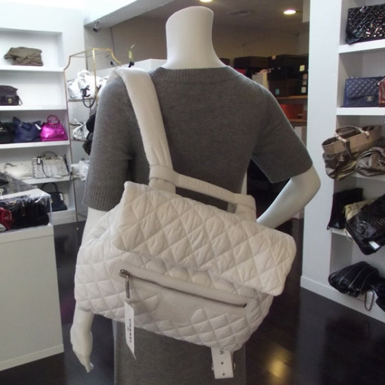 Nylon Coco Cocoon Backpack White