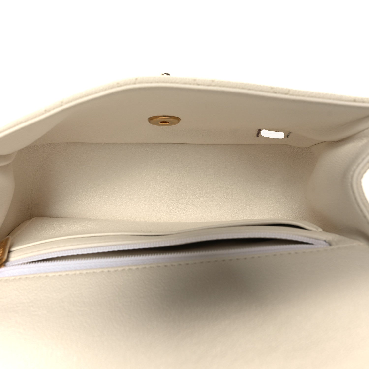 Chanel Caviar Quilted Mini Top Handle Rectangular Flap White 5 of 11