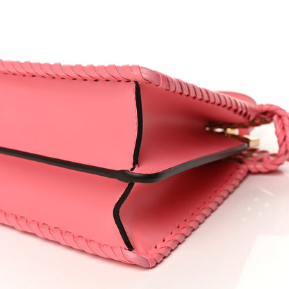 Fendi Vitello King Shiny Nappa Intreccio Small Peekaboo I SEE U Satchel Pink Dalia 9 of 9