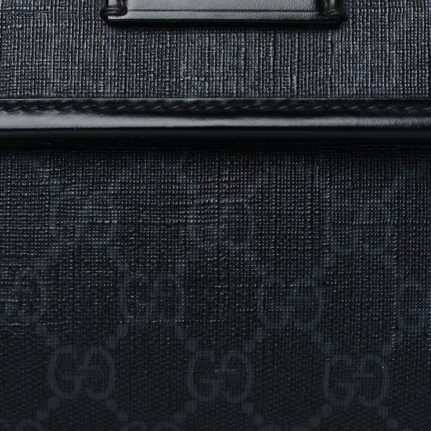 GG Supreme Monogram Web Slim Belt Bag Black Grey