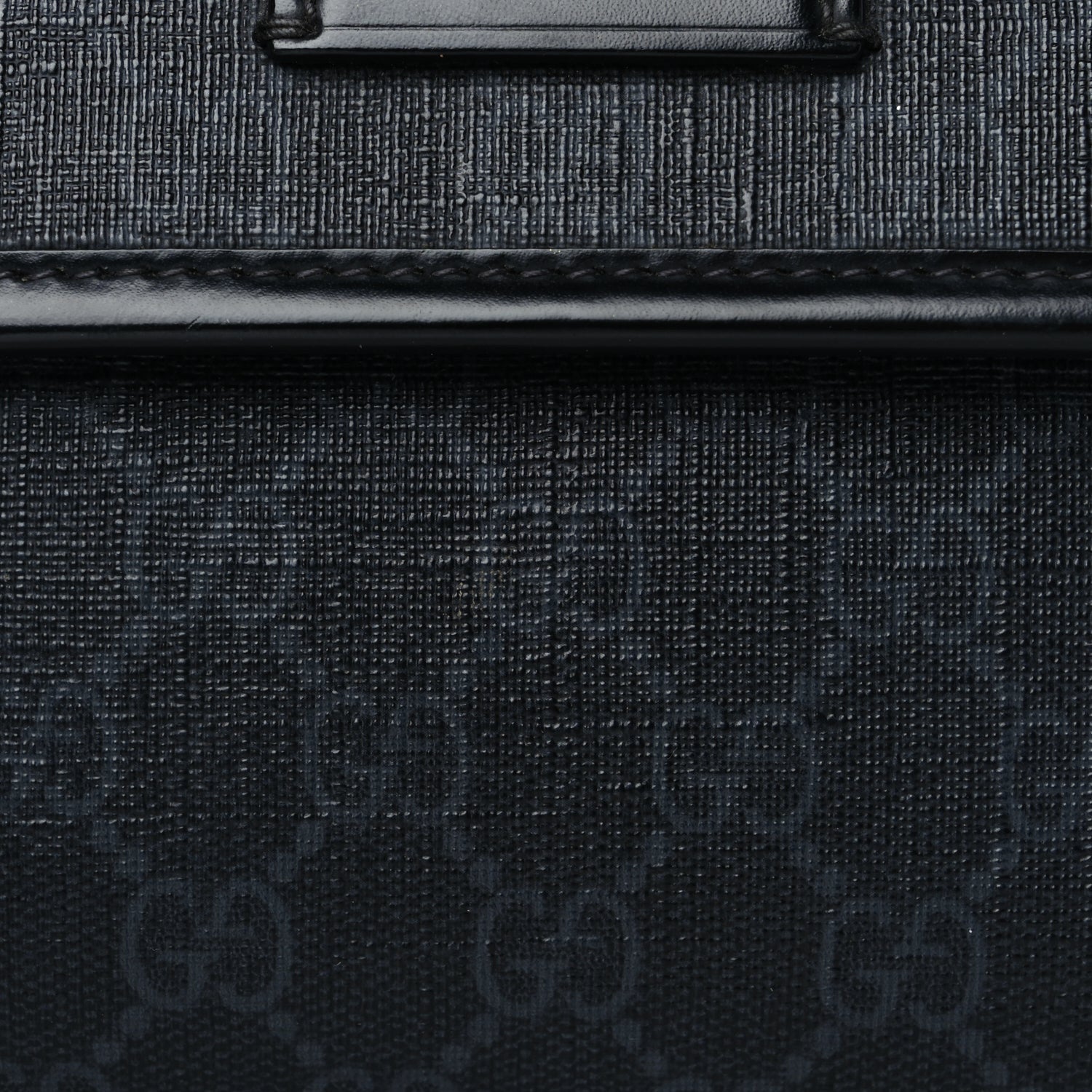 Gucci GG Supreme Monogram Web Slim Belt Bag Black Grey 7 of 9