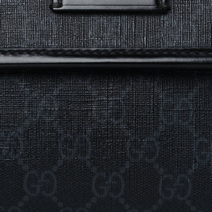 Gucci GG Supreme Monogram Web Slim Belt Bag Black Grey 7 of 9