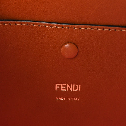 Fendi Canvas Cuoio Agata FF Ajour Embroidered Baguette Ciclamino Cuoio 5 of 8