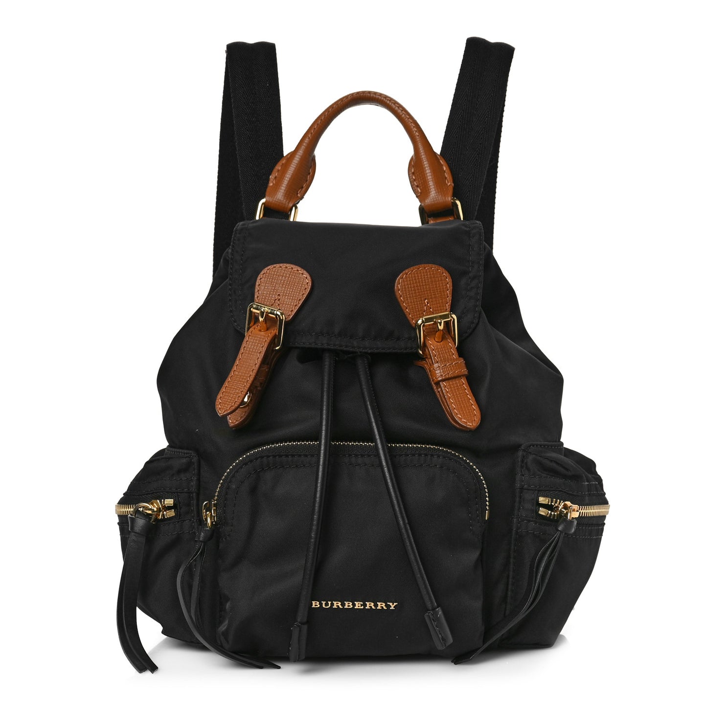 Nylon Small Rucksack Backpack Black