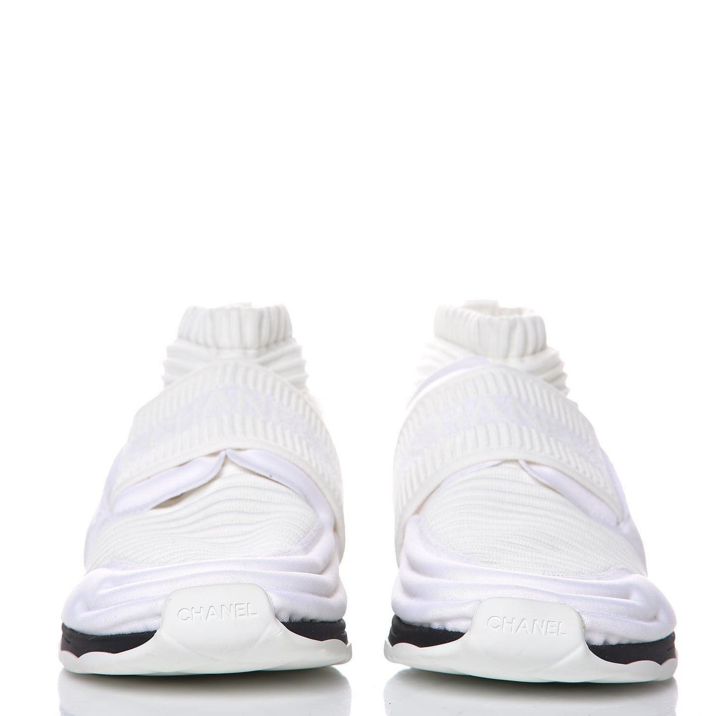 Stretch Fabric CC Sneakers 39 White