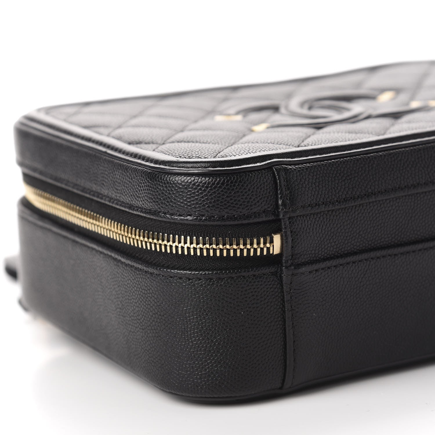 Chanel Caviar Quilted Medium CC Filigree Vanity Case Black 6 of 13