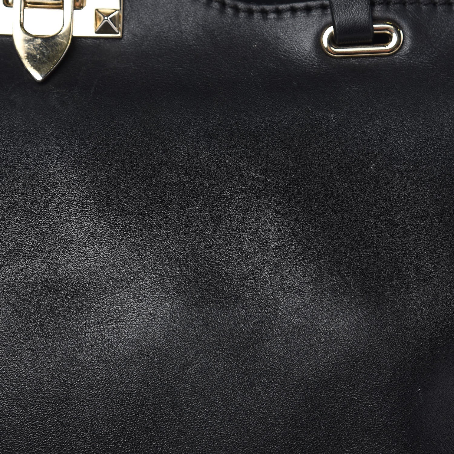 Valentino Garavani Vitello Medium Rockstud Tote Black 14 of 14