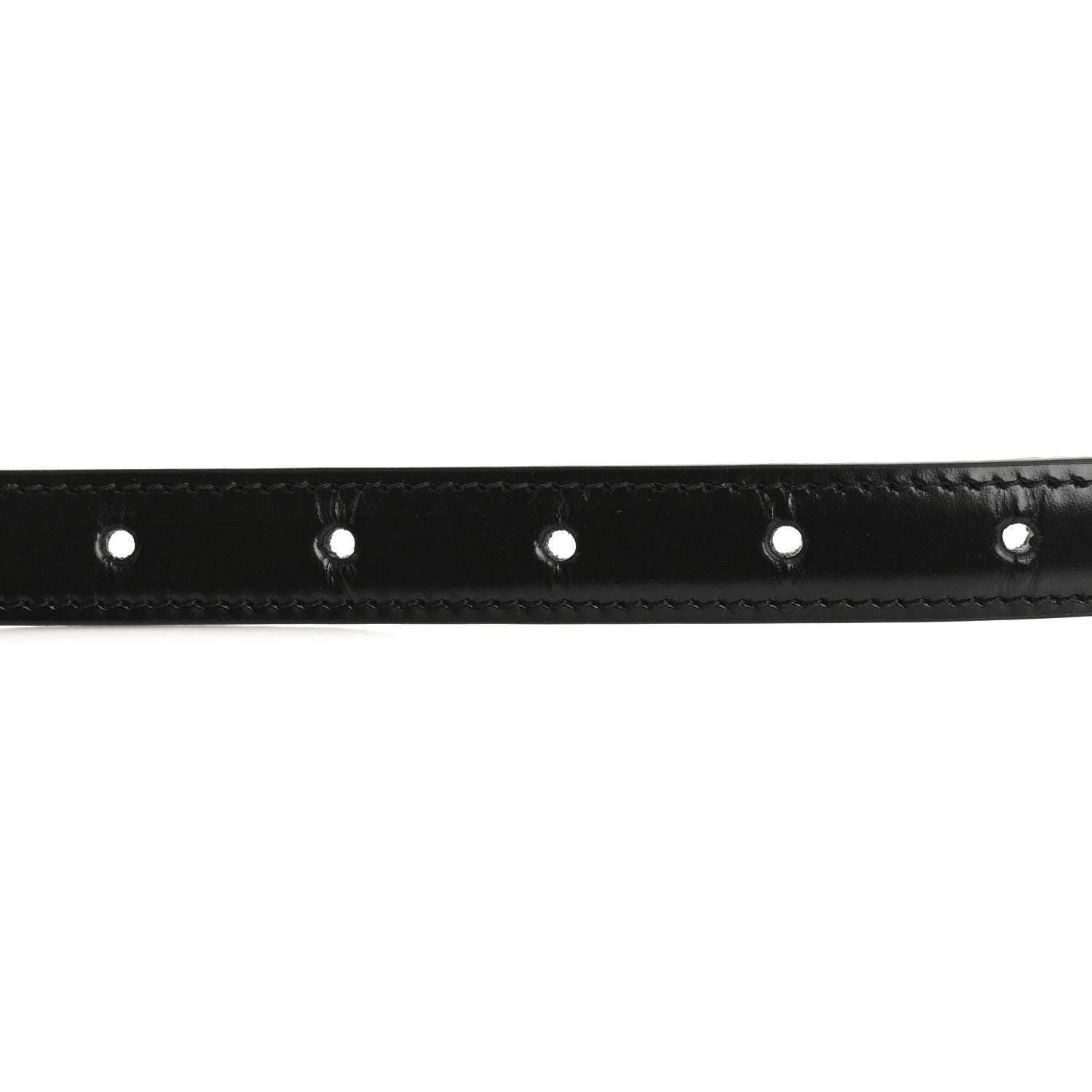 Celine Box Calfskin Small 25mm Triomphe Belt 70 28 Black 3 of 10