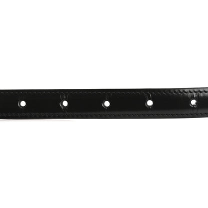 Celine Box Calfskin Small 25mm Triomphe Belt 70 28 Black 3 of 10