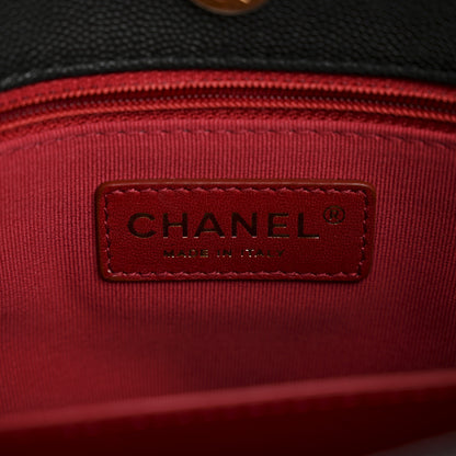 Chanel Caviar Quilted Wavy CC Hobo Black 6 of 11