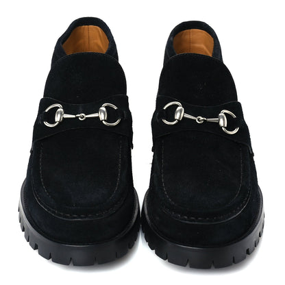 Gucci Suede Mens Horsebit Ankle Boots 8  Black 3 of 7