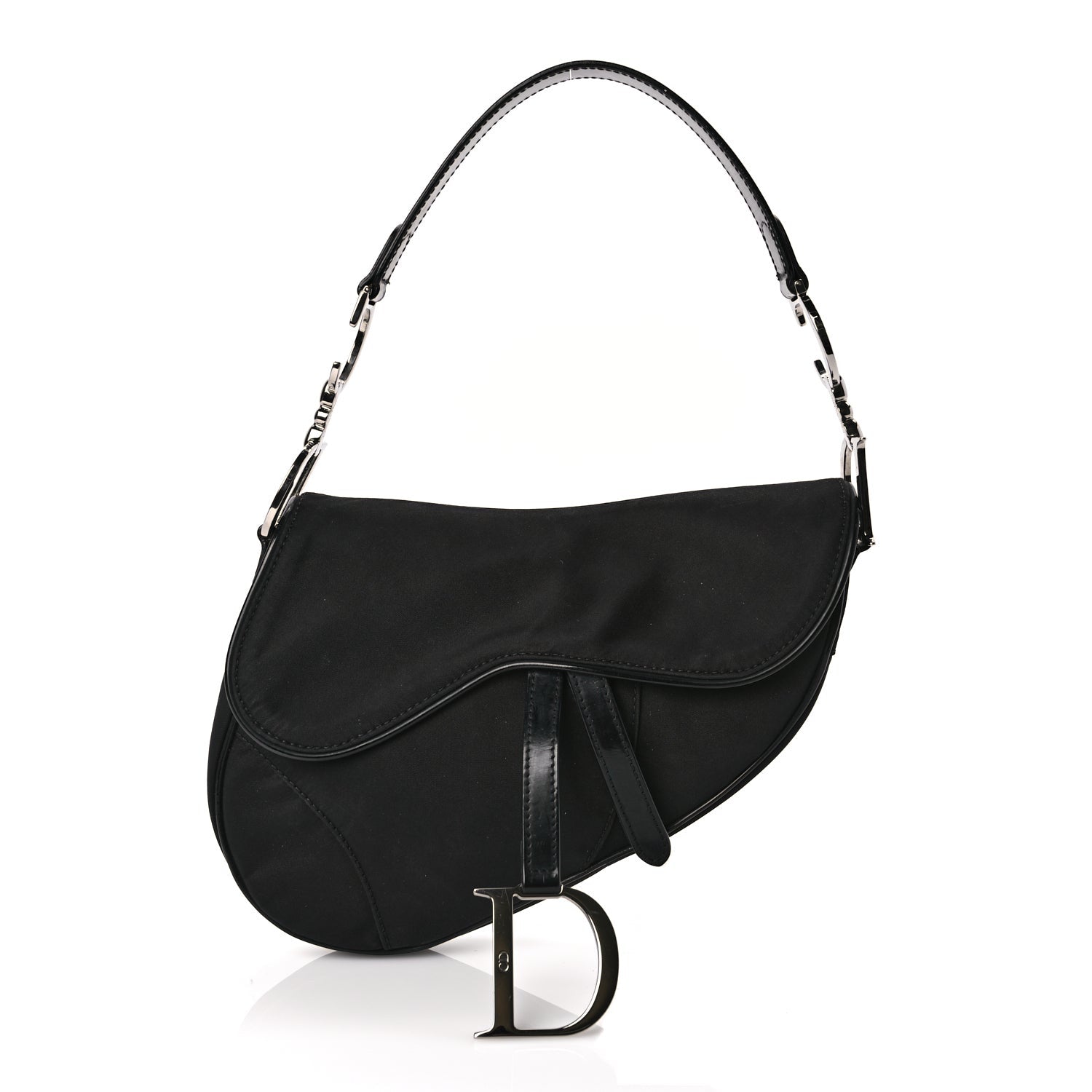 Christian Dior Nylon Saddle Bag Black 1 of 8