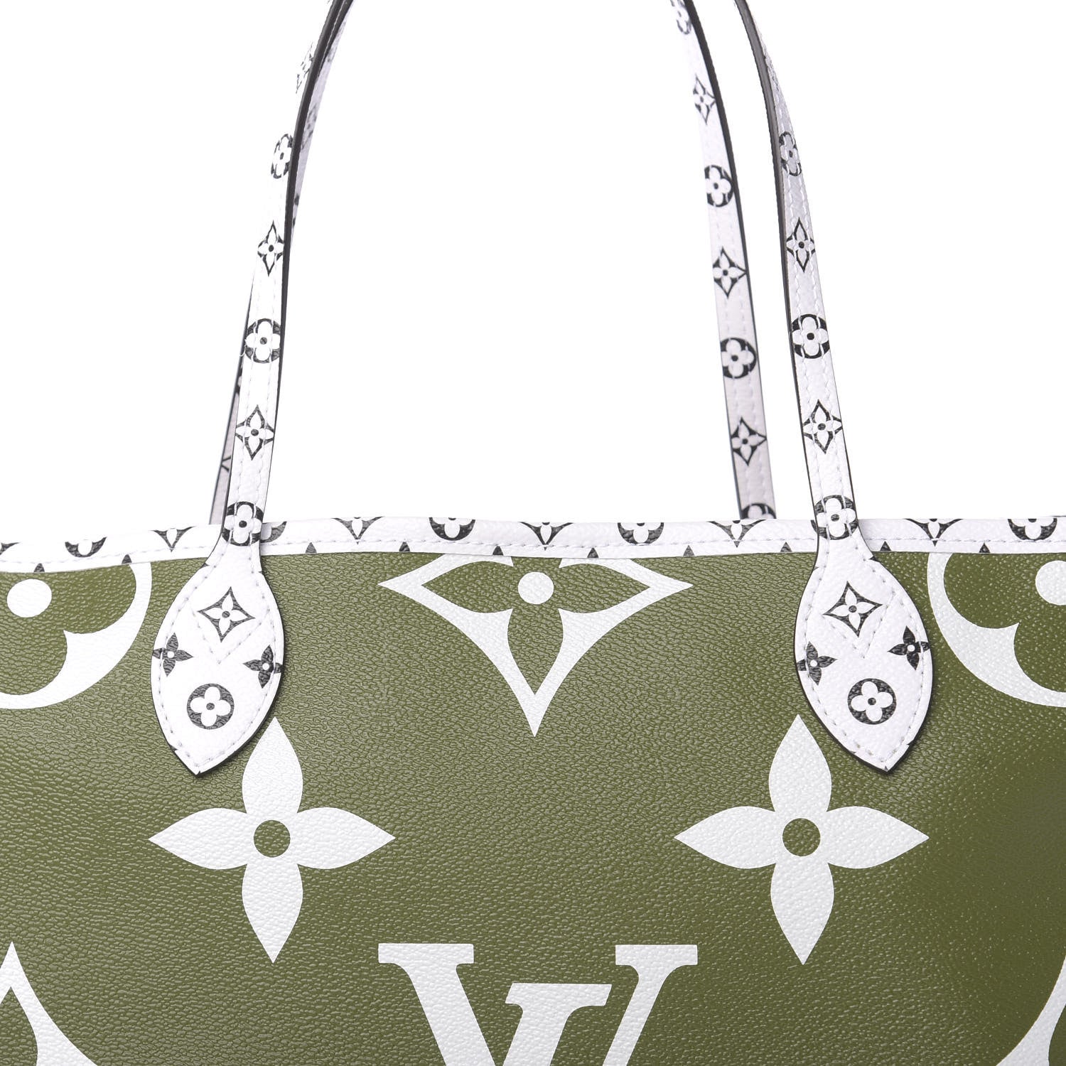 Louis Vuitton Monogram Giant Neverfull MM Kaki 10 of 10