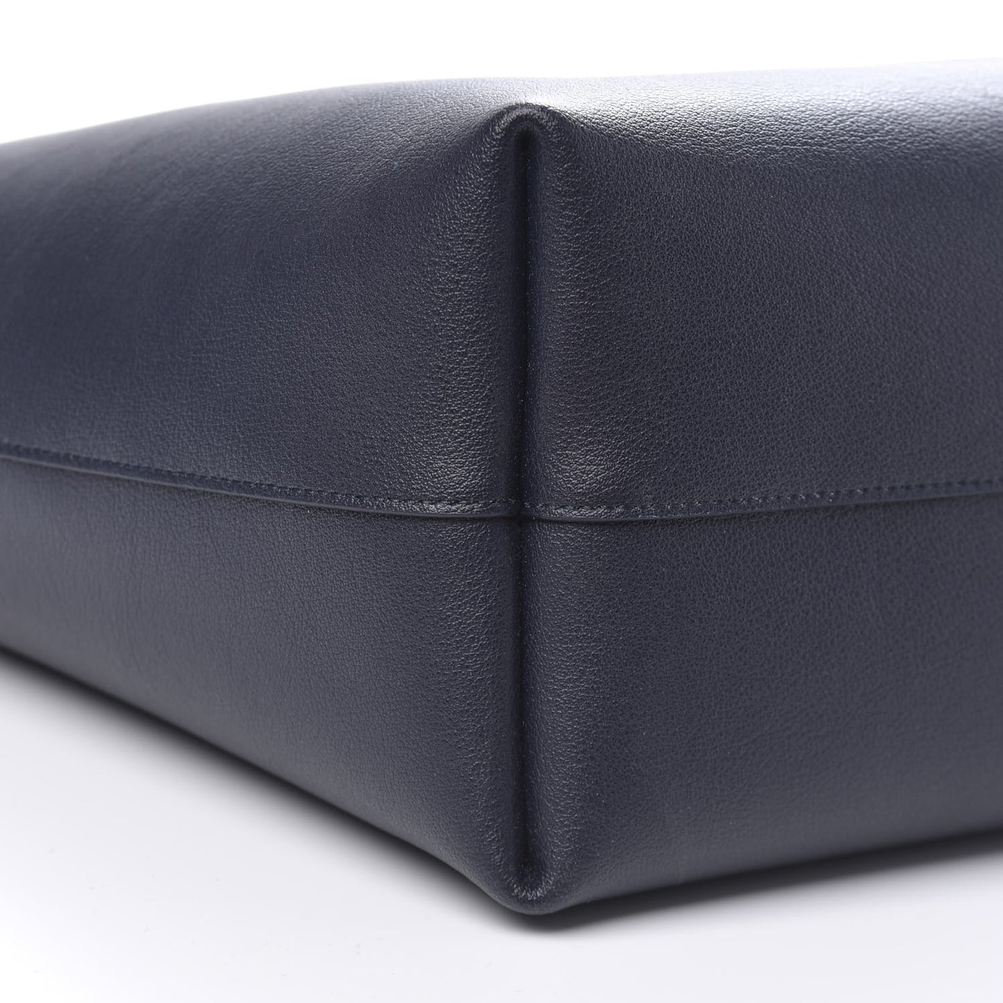 Calfskin Large Shopping Tote Deep Marine