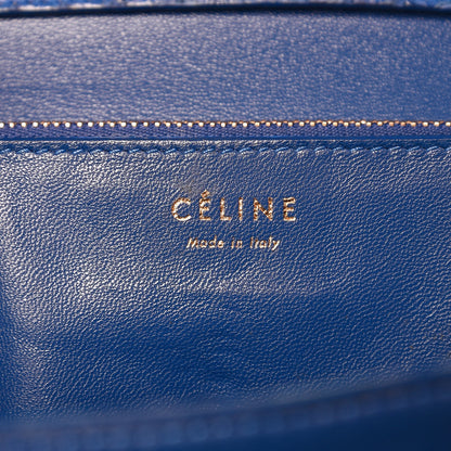 Celine Python Medium Classic Box Flap Bag Indigo 6 of 14