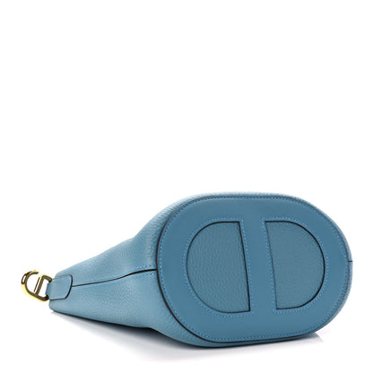 Hermes Taurillon Clemence Swift In-The-Loop 18 Blue Jean 3 of 10