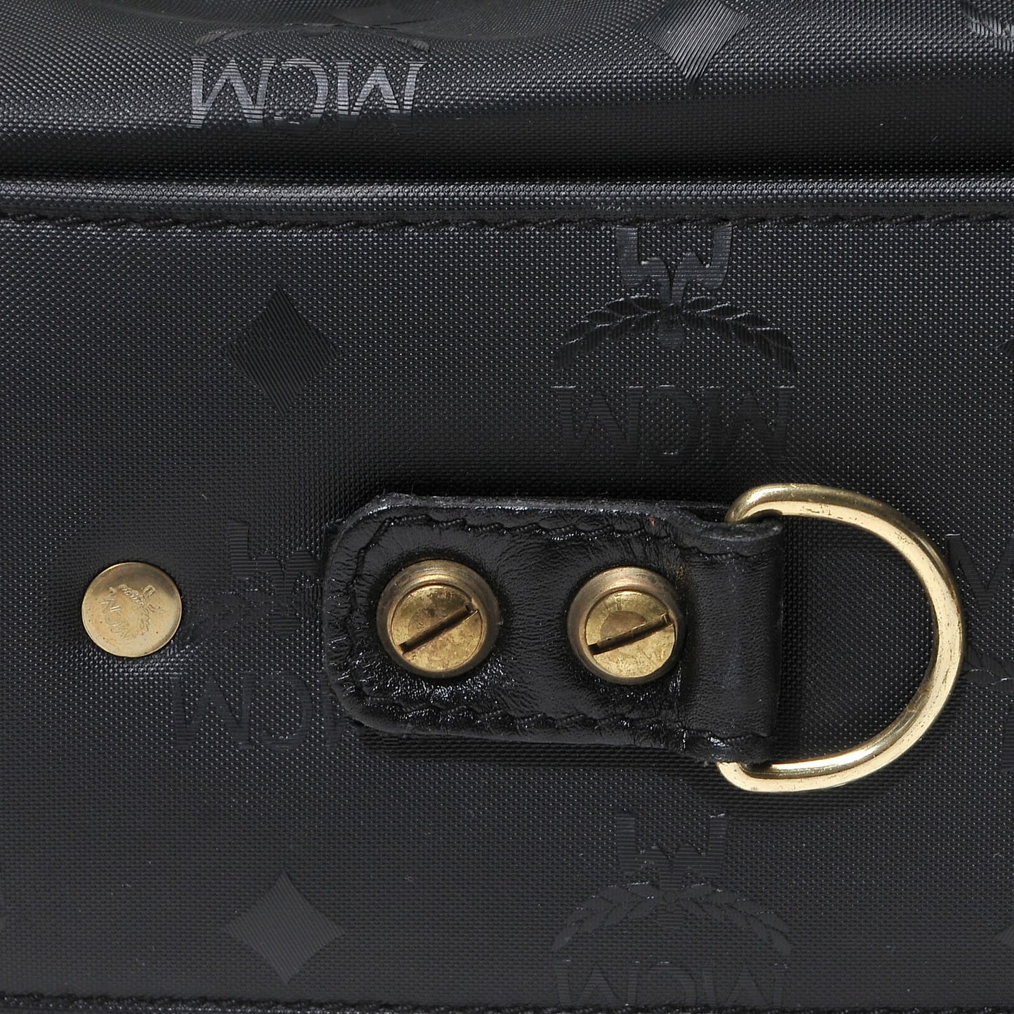 Monogram Coated Canvas Garment Bag Black