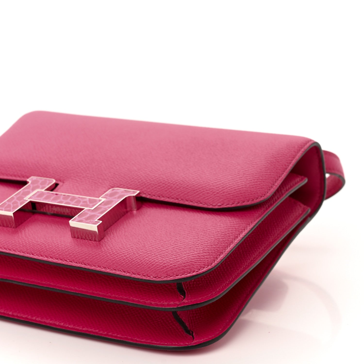 Hermes Epsom Shiny Alligator Constance 18 Rose Mexico 10 of 11