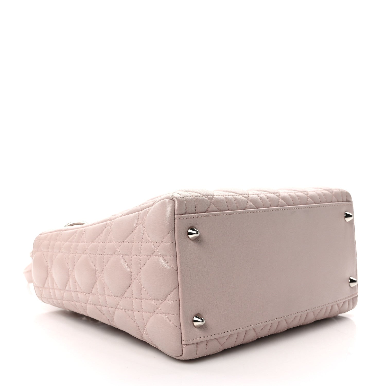 Christian Dior Lambskin Cannage Medium Lady Dior Light Pink 4 of 11