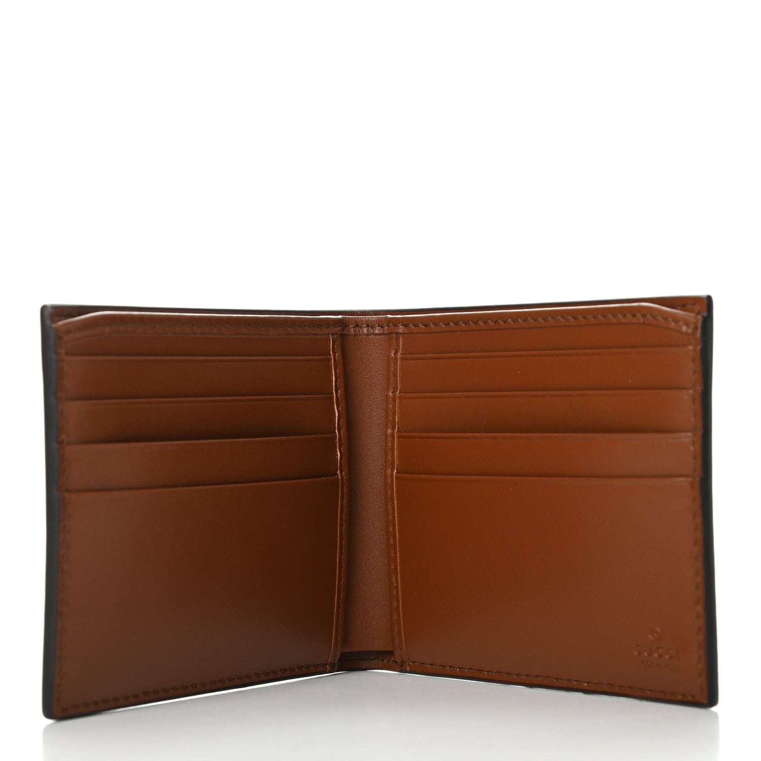 Gucci Plutone Calfskin Logo Bi-Fold Wallet Cuir 5 of 8