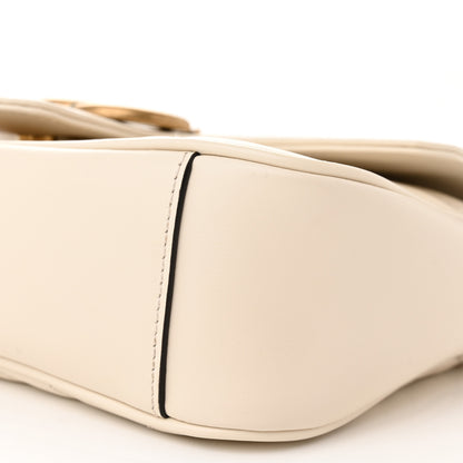 Gucci Calfskin Matelasse Mini GG Marmont Shoulder Bag White 10 of 10