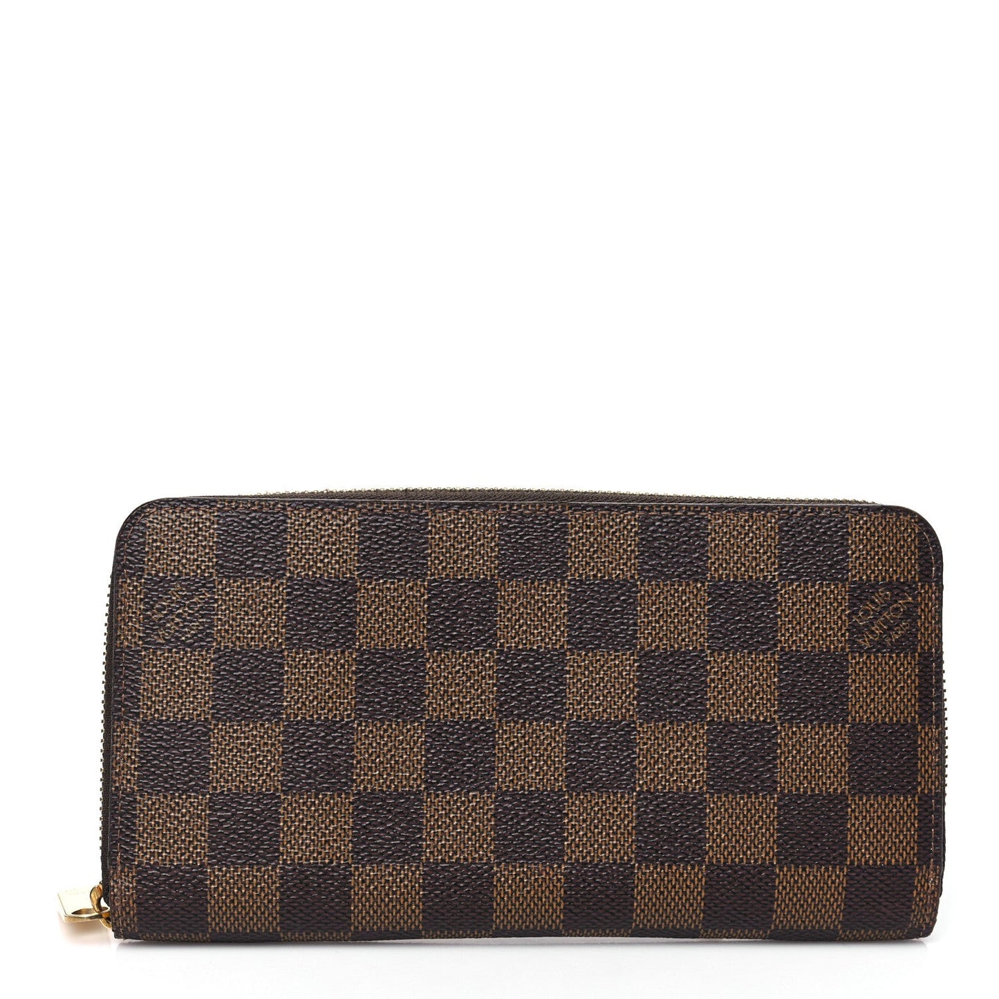 Damier Ebene Zippy Wallet Rose Ballerine