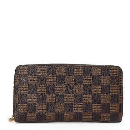 Louis Vuitton Damier Ebene Zippy Wallet Rose Ballerine 1 of 7