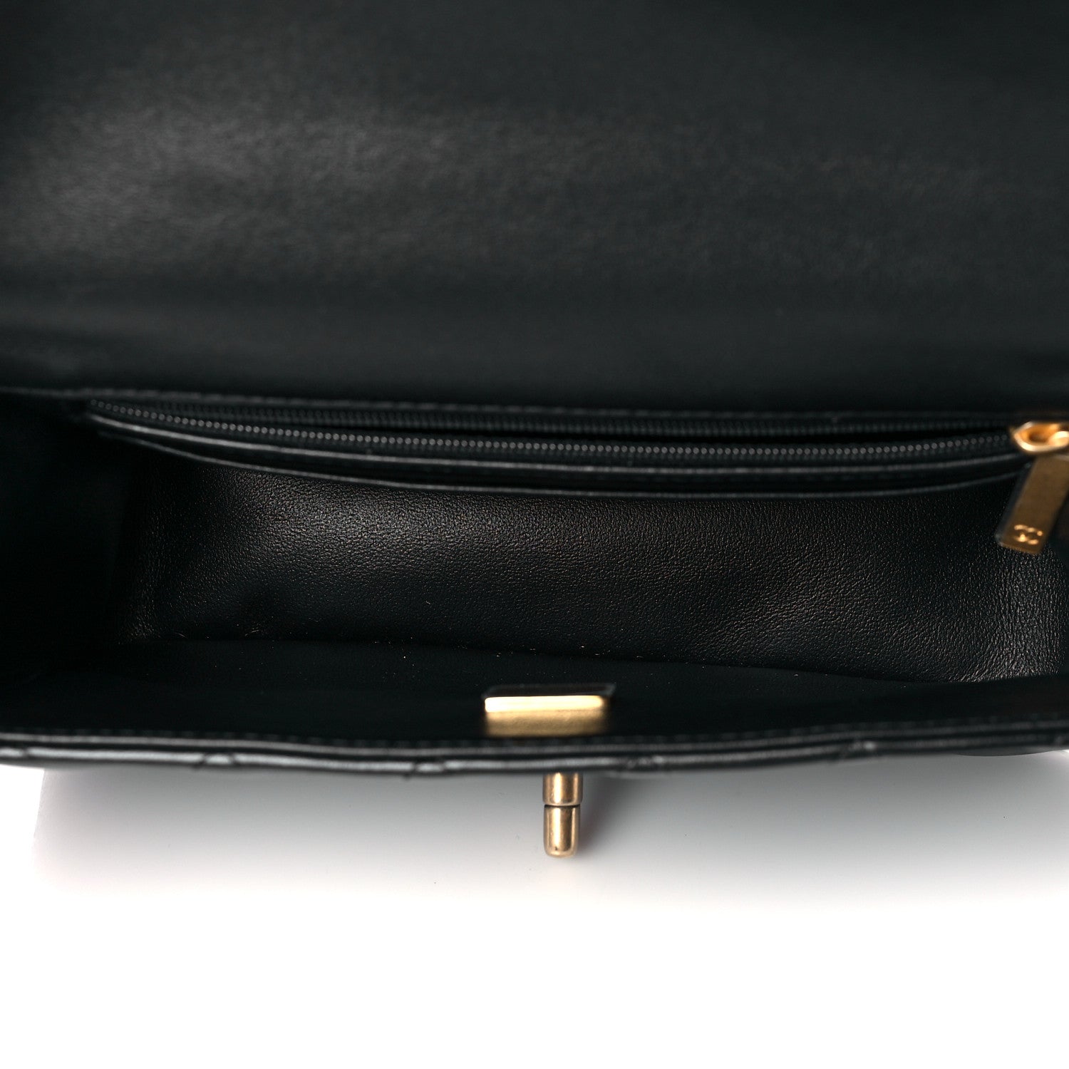 Chanel Lambskin Quilted Metal Mini Top Handle Rectangular Flap Black 5 of 11