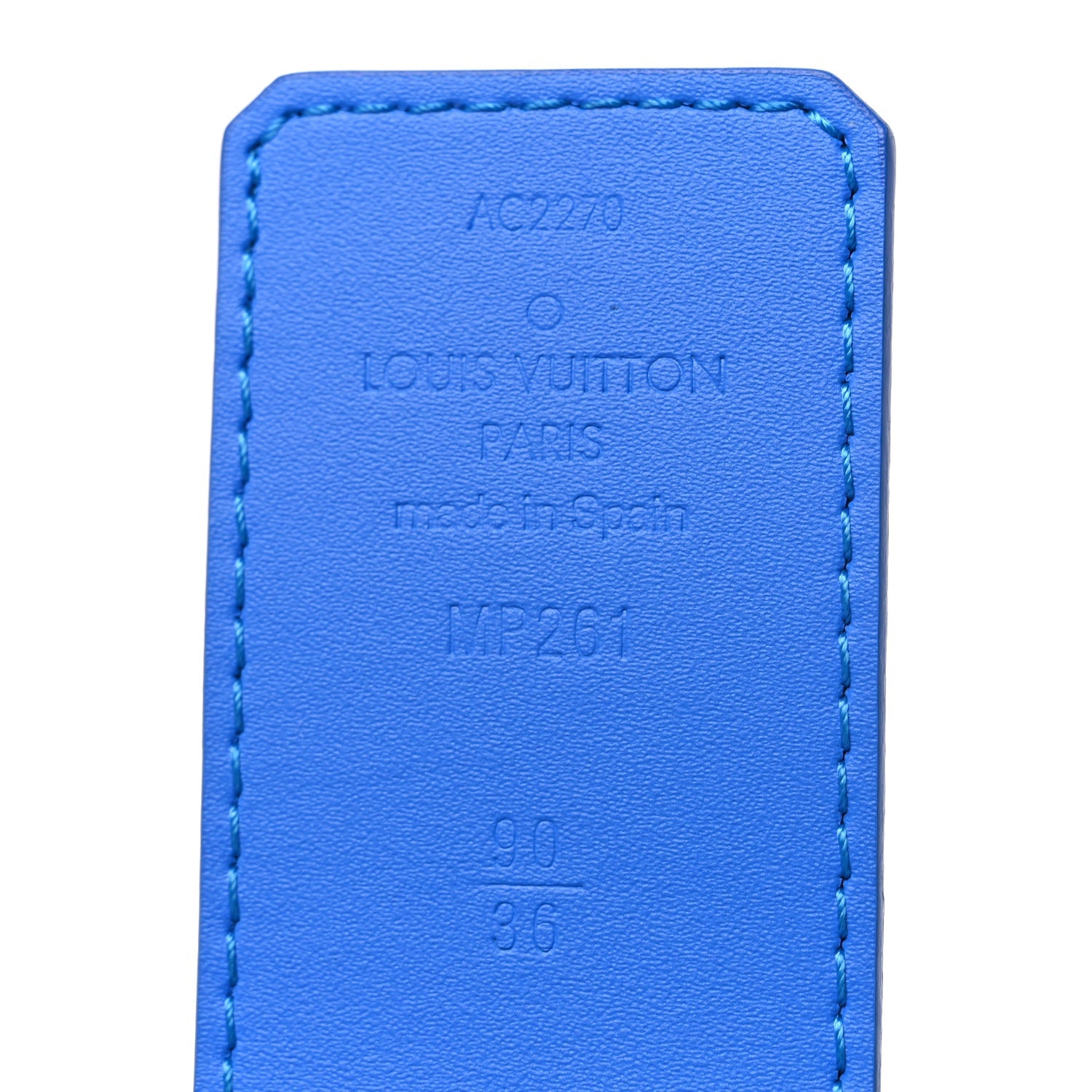 Louis Vuitton Monogram Clouds 40mm LV Initiales Belt 90 36 Blue 3 of 5
